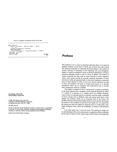 Many-Particle Physics