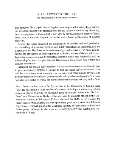 A Relativist's Toolkit - The Math of Black Hole Mechanics