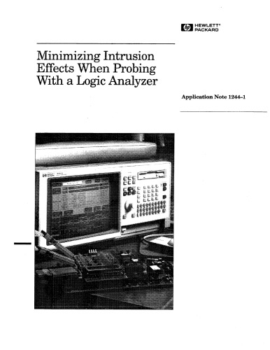 AP1244-1 Minimizing Intrusion Effects when Probing with a Logic Analyzer (app note)