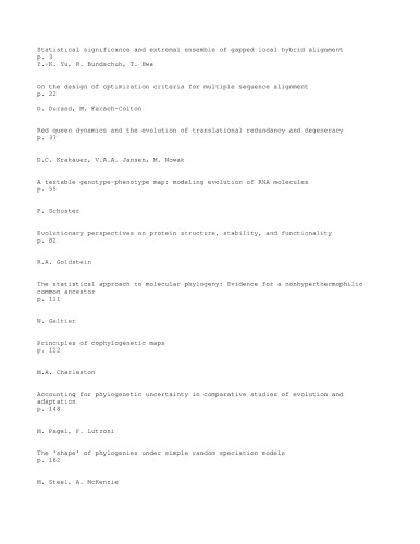 Biological Evolution and Statistical Methods