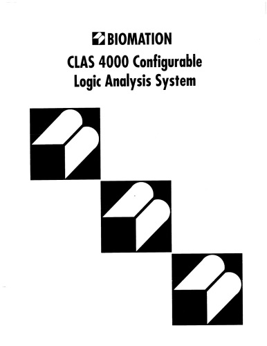 BIOMATION CLAS4000 Configurable Logic Analysis System (users)