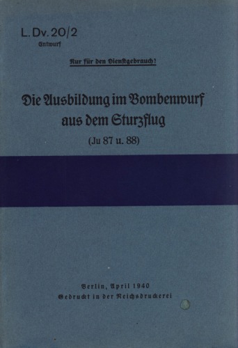 Bombing Guide [L.Dv. 20-2 Bombenwurf] 
