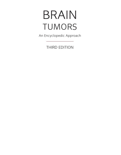 Brain Tumors - An Encyclopedic Appr.