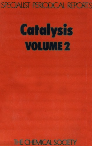 Catalysis [Splst Period'l Rpt Vol 02]