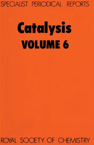 Catalysis [Splst Period'l Rpt Vol 06]