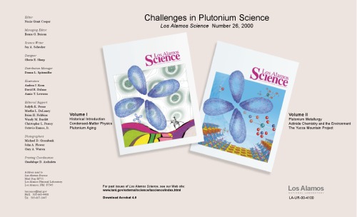 Challenges in Plutonium Science [Vol 1 and 2]