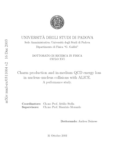 Charm Production and in-Medium QCD Energy Loss with ALICE [thesis]
