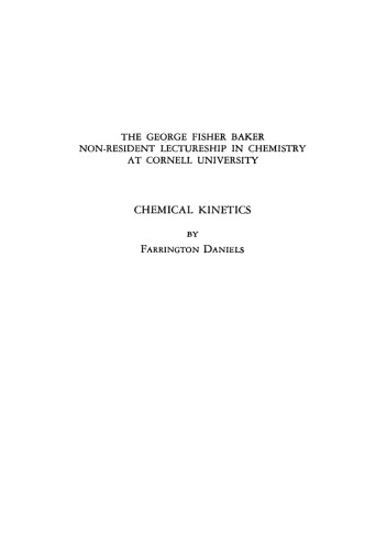 Chemical Kinetics
