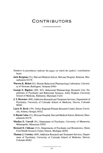 Cocaine Abuse - Behavior, Pharmacology and Clin. Applns