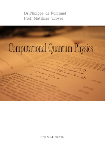 Computational Quantum Physics
