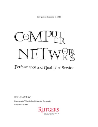 Computer Networks - Performance and QOS