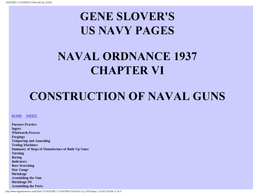 Construction of Naval Guns [website capture]