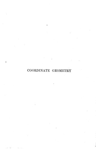 Coordinate Geometry