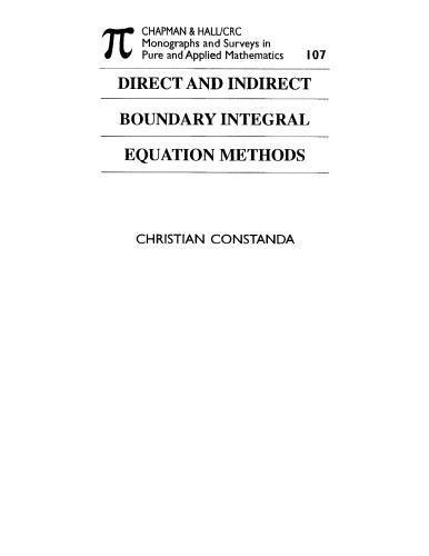 Direct and Indirect Boundary Integral Eqn Methods