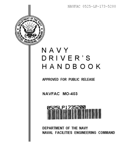 Driver's Handbook NAVFAC MO-403 - US Navy
