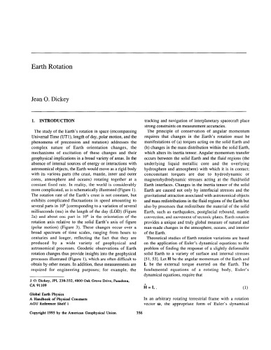 Earth Rotation [short article]