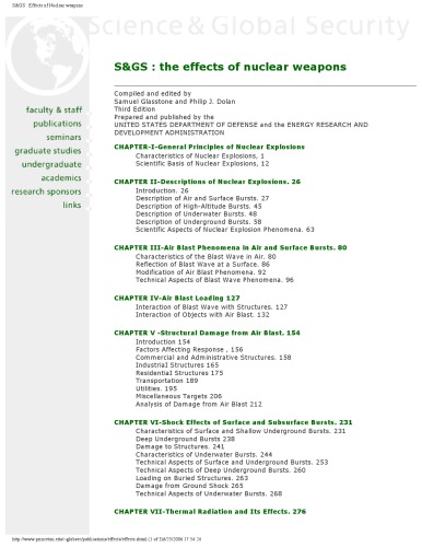 Effects of Nuclear Weapons