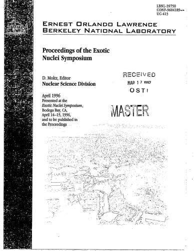 Exotic Nuclei Symposium [proceedings]
