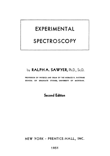Experimental Spectroscopy