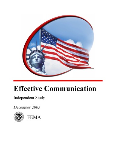 FEMA course - Effective Communications IS242