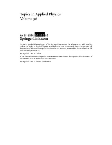 Femtosecond Technol. for Tech. and Med. Applns [appl. physics]