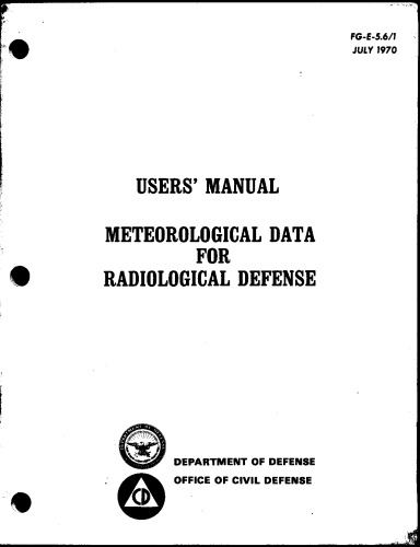 FG-E-5-6 Meteorological Data for Radiological Defense