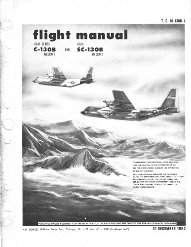 Flight Manual - Lockheed C-130B, SC-130B (Cargo Aircraft) [TO 1C-130B-1)