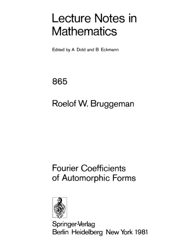 Fourier Coefficients of Automorphic Forms