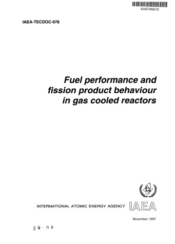 Fuel Performance, Fission Product Behavior in Gas-Cooled Reactors (IAEA TECDOC-978)