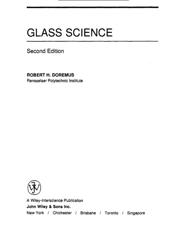 Glass Science