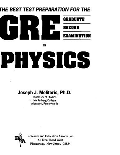 GRE Physics - The Best Test Prep for the GRE