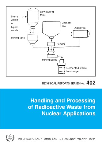 Handling and Processing Rad Waste from Nuclear Appls (IAEA TRS-402)