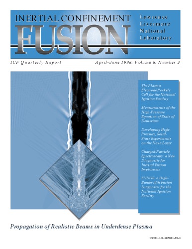Inertial Confinement Fusion [quarterly rpt Apr-Jun 1998]