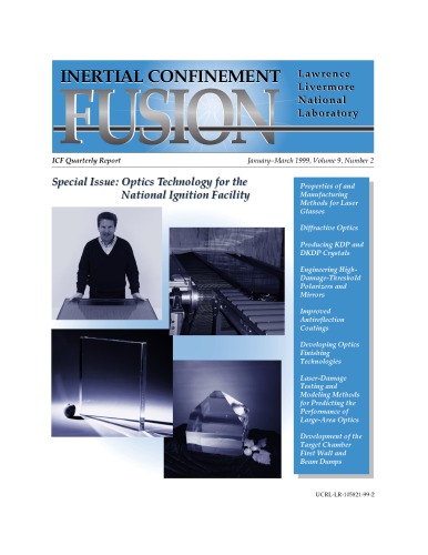 Inertial Confinement Fusion [quarterly rpt Jan-Mar 1999]