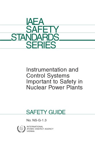 Instrumentation and Ctl Systems Important to Safety in Nuclear Powerplants (IAEA NS-G-1.3)