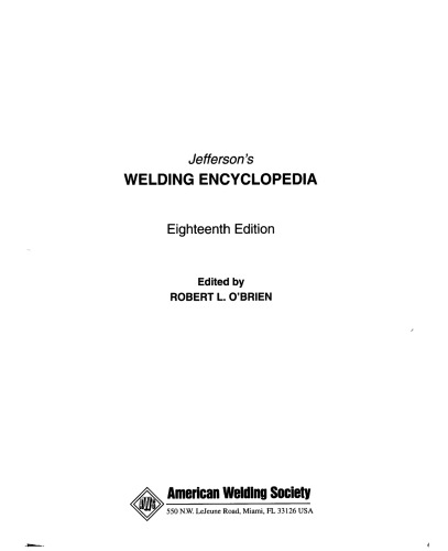 Jefferson’s Welding Encyclopedia
