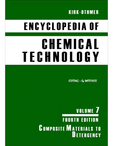 Kirk-Othmer Encyclopedia of Chemical Technology [Vol 07]
