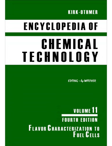 Kirk-Othmer Encyclopedia of Chemical Technology [Vol 11]