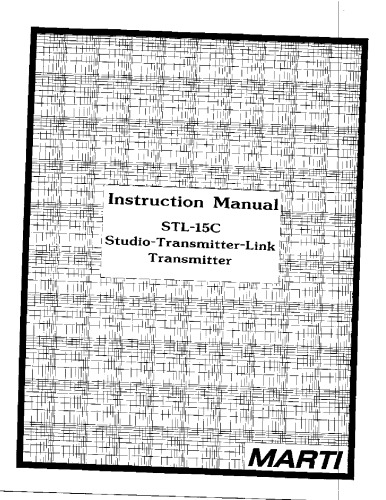 MARTI STL-15C STL Transmitter (broadcast radio)