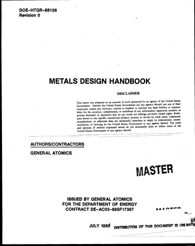 Metals Design Handbook