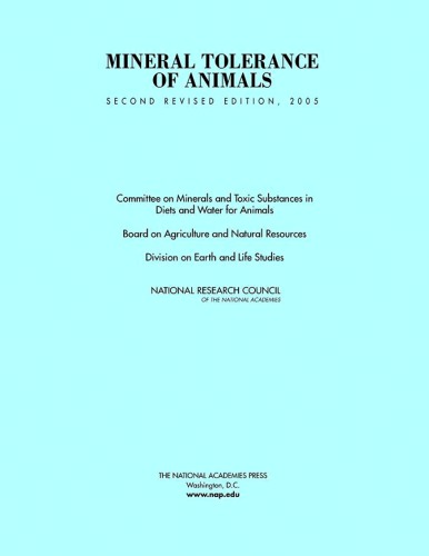 Mineral Tolerance of Animals NRC