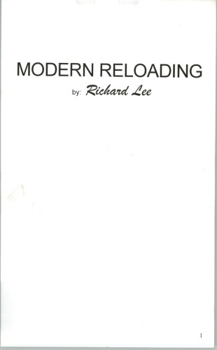 Modern Reloading