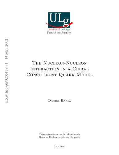 Nucleon-Nucleon Interaction in a Chiral Constituent Quark Model [thesis]