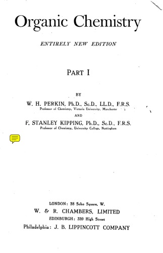 Organic Chemistry [part 1]
