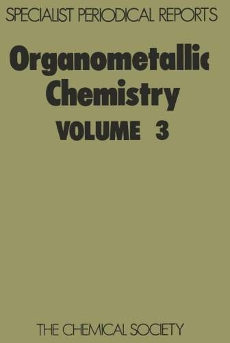 Organometallic Chem [Splst Period'l Rpt Vol 03]