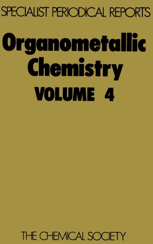 Organometallic Chem [Splst Period'l Rpt Vol 04]