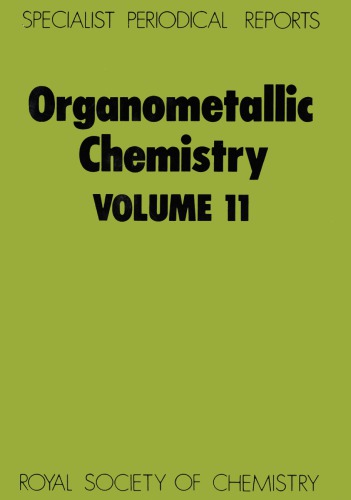 Organometallic Chem [Splst Period'l Rpt Vol 11]