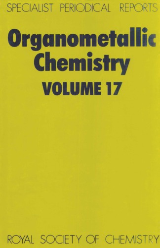 Organometallic Chem [Splst Period'l Rpt Vol 17]
