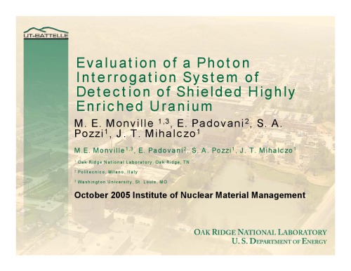 Photon Interrog. Sys for Detection of Highly Shielded Enriched Uranium [pres. slides]