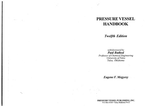 Pressure Vessel Handbook 